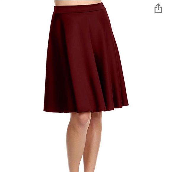 simlu Dresses & Skirts - Merlot maroon classic a line midi skirt